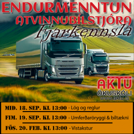 ENDURMENNTUN ATVINNUBLSTJRA - FJARKENNSLA